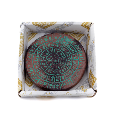 Phaistos Disc: The Unsolved Mystery, Small 9cm Alabaster, Minoan Civilization, Antikens Grekland Polyester 4 - grifon.se 