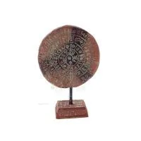 Phaistos Disc: The Unsolved Mystery, 13 cm Alabaster Embossed Base, minoisk civilisation, antikens Grekland Polyester 6 - grifon