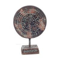 Phaistos Disc: The Unsolved Mystery, 16 cm Alabaster Embossed Base, minoisk civilisation, antikens Grekland Polyester 6 - grifon