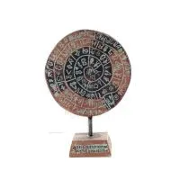 Phaistos Disc: The Unsolved Mystery, 19 cm Alabaster Embossed Base, minoisk civilisation, antikens Grekland Polyester 1 - grifon