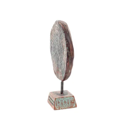 Phaistos Disc: The Unsolved Mystery, 19cm Alabaster Embossed Base, Minoan Civilization, Ancient Greece Polyester 2 - grifon.se 