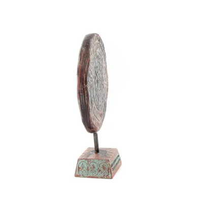 Phaistos Disc: The Unsolved Mystery, 19cm Alabaster Embossed Base, Minoan Civilization, Ancient Greece Polyester 5 - grifon.se 