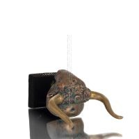 Minotaur: Queen Pasiphaes son, Bull head, bull head Bust, 19cm alabaster, Minoan culture Polyester 6 - grifon.se 