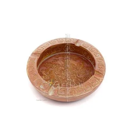 Ashtray, Archaic alabaster ashtray, With performance initials Polyester 1 - grifon.se 