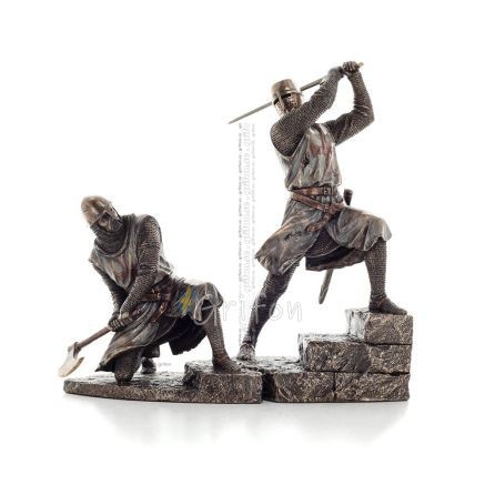 Knights in Battle Set Veronese Bronze Elektrolytisk Helkroppsstatyett Veronese 1 - grifon.se 
