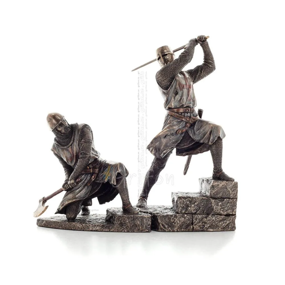 Knights in Battle Set Veronese Bronze Electrolytic Full Body Statuette Veronese 1 - grifon.se 