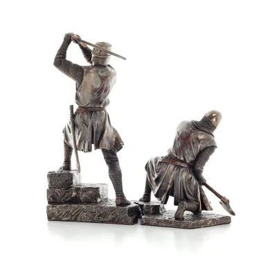 Knights in Battle Set Veronese Bronze Electrolytic Full Body Statuette Veronese 4 - grifon.se 