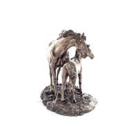 Horse or Equine, free horses in nature, 15 cm. Full-body statuette with bronze electroplating Veronese Veronese 4 - grifon.se 
