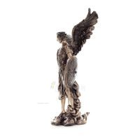 Archangel Michael: God-Like, One of the First Lords 36cm Veronese Bronze Electrolysis Full-length Statuette, Christian Veronese 