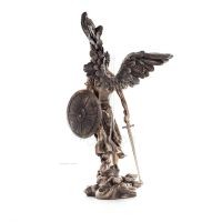 Ärkeängel Michael: God-Like, One of the First Lords 36cm Veronese Bronze Electrolysis Statyette i fullängd, Christian Veronese 3