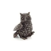 Owl or Glaucus with raised left leg 7cm Veronese Electrolytic Bronze Full Body Statuette Veronese 1 - grifon.se 