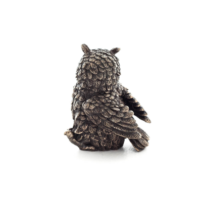 Owl or Glaucus with raised left leg 7cm Veronese Electrolytic Bronze Full Body Statuette Veronese 3 - grifon.se 