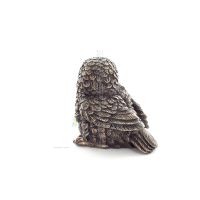 Owl or Glaucus: the sacred bird, symbol of wisdom, prudence, seated 7cm Veronese Bronze Electrolysis Full Body Statuette Verones