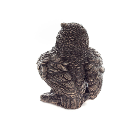 Owl or Glaucus: the sacred bird, symbol of wisdom, prudence, 6.5cm Veronese Bronze Electrolysis Full Body Statuette Veronese 4 -