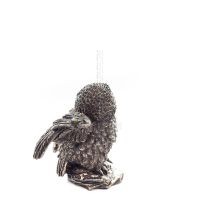 Owl or Glaucus: the sacred bird, symbol of wisdom, prudence, 6cm Veronese Bronze Electrolysis Full Body Statuette Veronese 4 - g