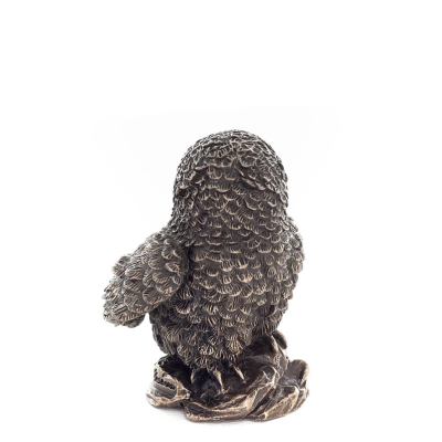 Owl or Glaucus on a rock with face back left 6cm Veronese Bronze Electroplating Full Length Statuette Veronese 4 - grifon.se 