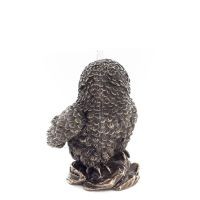 Owl or Glaucus on a rock with face back left 6cm Veronese Bronze Electroplating Full Length Statuette Veronese 4 - grifon.se 