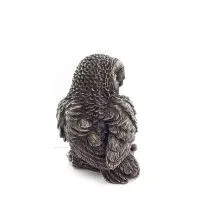 Owl or Glaucus: the sacred bird, symbol of wisdom, prudence, 6cm Veronese Bronze Electrolytic Full Body Statuette Veronese 5 - g