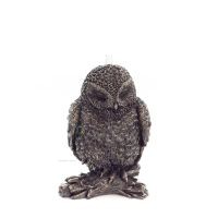Owl or Glaucus: the sacred bird, symbol of wisdom, prudence, 6cm Veronese Bronze Electrolysis Full Body Statuette Veronese 1 - g