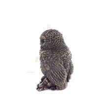 Owl or Glaucus: the sacred bird, symbol of wisdom, prudence, 6cm Veronese Bronze Electrolysis Full Body Statuette Veronese 3 - g