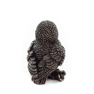 Owl or Glauca on a branch facing left 6cm Full Body Veronese Bronze Electroplating Figurine Veronese 4 - grifon.se 