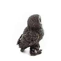 Owl or Glauca on a branch facing left 6cm Full Body Veronese Bronze Electroplating Figurine Veronese 5 - grifon.se 