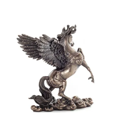 Pegasus: born of blood, followed the muses and Zeus, 28x26cm Veronese Bronze Electrolytic Full Body Statuette Veronese 3 - grifo