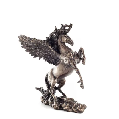 Pegasus: born of blood, followed the muses and Zeus, 28x26cm Veronese Bronze Electrolytic Full Body Statuette Veronese 4 - grifo