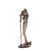 Source, Daughter, female 29.5cm Full-length statuette with Electrolytic Veronese bronze, ancient Greece Veronese 3 - grifon.se 