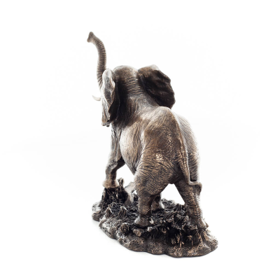 Elefant: symbol för styrka, skydd, visdom och lycka 16 cm Veronese brons galvaniserad helkroppsfigur Veronese 5 - grifon.se 