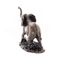 Elefant: symbol för styrka, skydd, visdom och lycka 16 cm Veronese brons galvaniserad helkroppsfigur Veronese 5 - grifon.se 