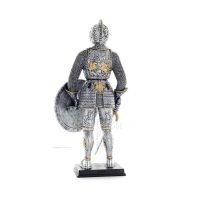 Medeltida riddare Silver Guld Färg 33 cm helkropp Veronese brons elektrolysstaty, antikens Grekland Veronese 3 - grifon.se 