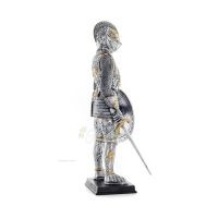 Medeltida riddare Silver Guld Färg 33 cm helkropp Veronese brons elektrolysstaty, antikens Grekland Veronese 4 - grifon.se 
