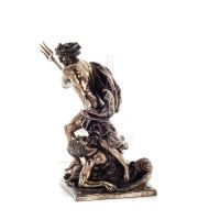 Poseidon: God of the Sea, Earthquakes, Earth, Storms and Words 28.5cm Veronese Bronze Electrolytic Full Body Statuette Veronese 