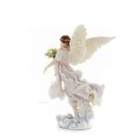 Ängel som håller ett barn och blommor 27cm Helfigur Figurin Veronese, religiös - andlig Veronese 2 - grifon.se 