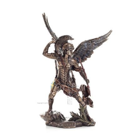 Archangel Uriel: The Light of God 34cm Veronese Bronze Electroplated Full Body Statue, Christian Veronese 1 - grifon.se