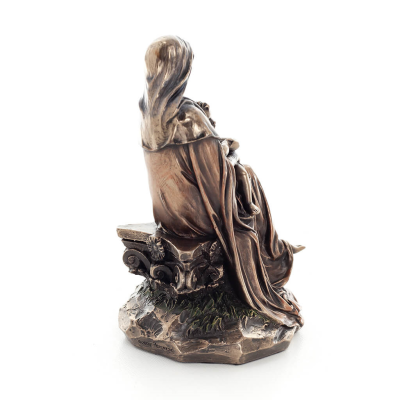 Virgin Mary the Virgin Mary or Theotokos with Jesus Christ 17cm Veronese Bronze Electrolysis Full Body Statue Veronese 4 - grifo