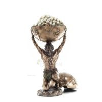 Atlas or Atlas, Titan: The leader of the Titanids 32.5cm Veronese Bronze Electrolysis Jewelry Box, Storage Case Veronese 1 - gri