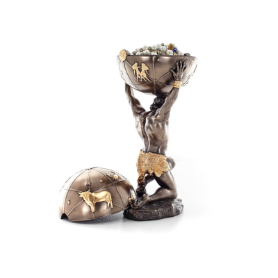 Atlas 32,5 cm smyckeskrin, smyckeskrin, fodral för förvaring, med Veronese bronselektrolys, antikens Grekland Veronese 4 - grifo