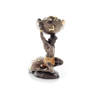 Atlas 32,5 cm smyckeskrin, smyckeskrin, fodral för förvaring, med Veronese bronselektrolys, antikens Grekland Veronese 5 - grifo