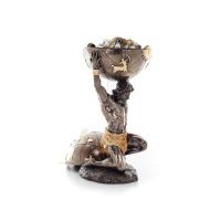 Atlas 32,5 cm smyckeskrin, smyckeskrin, fodral för förvaring, med Veronese bronselektrolys, antikens Grekland Veronese 5 - grifo