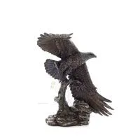 Eagle catching fish & flying over the wave 38 cm Full-body statue with Bronze Electrolysis Veronese Veronese 6 - grifon.se 