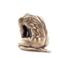 Modern Crouching Nude Man 15cm Veronese Bronze Electroplating Full Body Statue Veronese 4 - grifon.se 