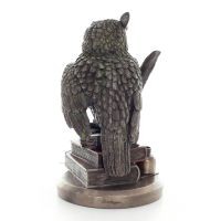 Owl or Glaucus: the sacred bird, symbol of wisdom, prudence, 23cm Veronese Bronze Electrolysis Full Body Statue Veronese 4 - gri