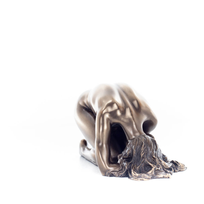 Modern naken kvinna 7,5 x 14,5 cm Veronese brons galvaniserad helkroppsstaty Veronese 5 - grifon.se 