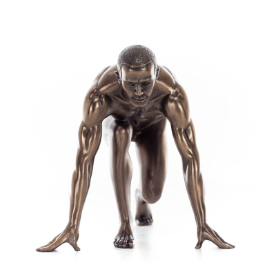 Runner: Athlete Symbol of Olympic Games, from Sculpture 13.5cm Veronese Bronze Electroplating Full Body Statue Veronese 1 - grif