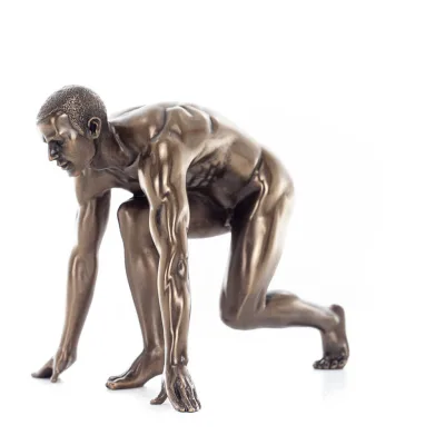 Runner: Athlete Symbol of Olympic Games, from Sculpture 13.5cm Veronese Bronze Electroplating Full Body Statue Veronese 2 - grif