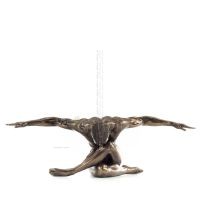 Sittande man med öppna armar 45x15cm Helfigur statyett med brons elektrolys av Veronese, Modernt Dekorativt Veronese 1 - grifon.