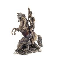 Sankt GÃ¶ran: beskyddare av armÃ©n, soldat 31 cm helkroppstaty med Bronselektrolys Veronese, Kristet Veronese 6 - grifon.se 