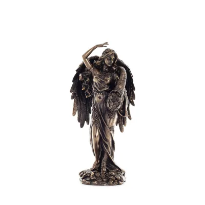 Fortune: The View of Prosperity and Wealth of a City with Wings 29,5 cm Veronese elektrolytisk brons staty för hela kroppen Vero